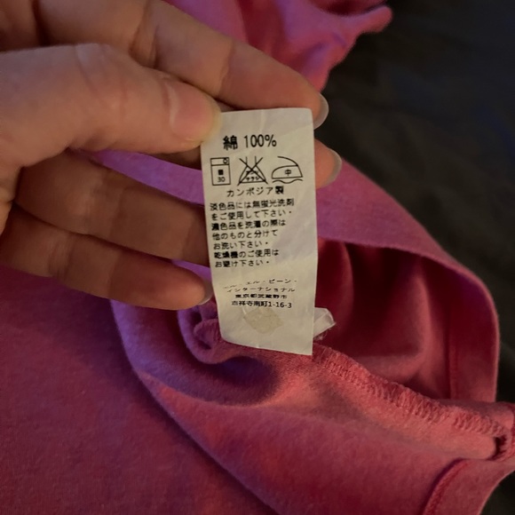 L. L. Bean Cotton T-Shirt | Pink | Women’s Size Small (Petite) - Picture 8 of 9
